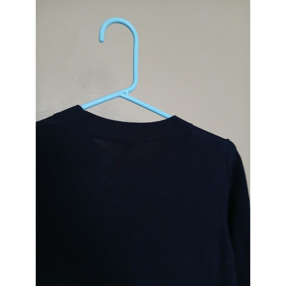 Cos Dress XS Knit Woven Pleat Combo Navy Blue Lagenlook Artsy Minimalist - Picture 13 of 15